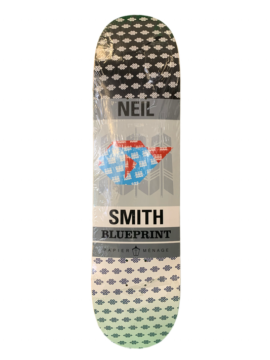 Blueprint Neil Smith Papier Menage Art 8" Classic Skateboard Deck