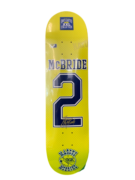 DGK 2007 XXL Collection Marcus McBride Golden State Jersey 7.75" Classic Skateboard Deck