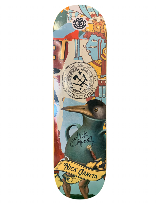 Element Nick Garcia Enlightenment Signed 8.26" Classic Skateboard Deck