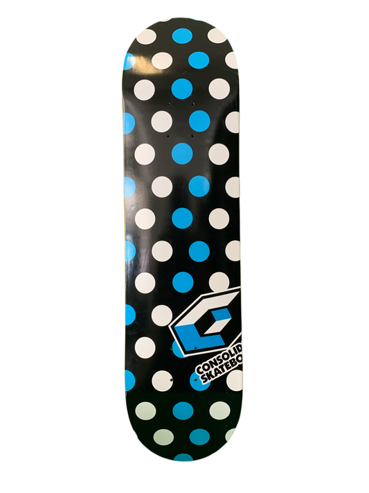 Consolidated Skateboards Polka Dot 8" Classic Skateboard Deck
