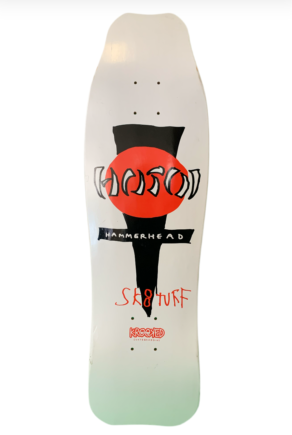 Krooked x Hosoi Hammerhead White 9" Classic Skateboard Deck