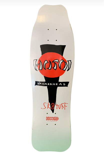Krooked x Hosoi Hammerhead White 9" Classic Skateboard Deck