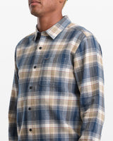 Volcom Caden Plaid Dirty White L/s Button Up Shirt