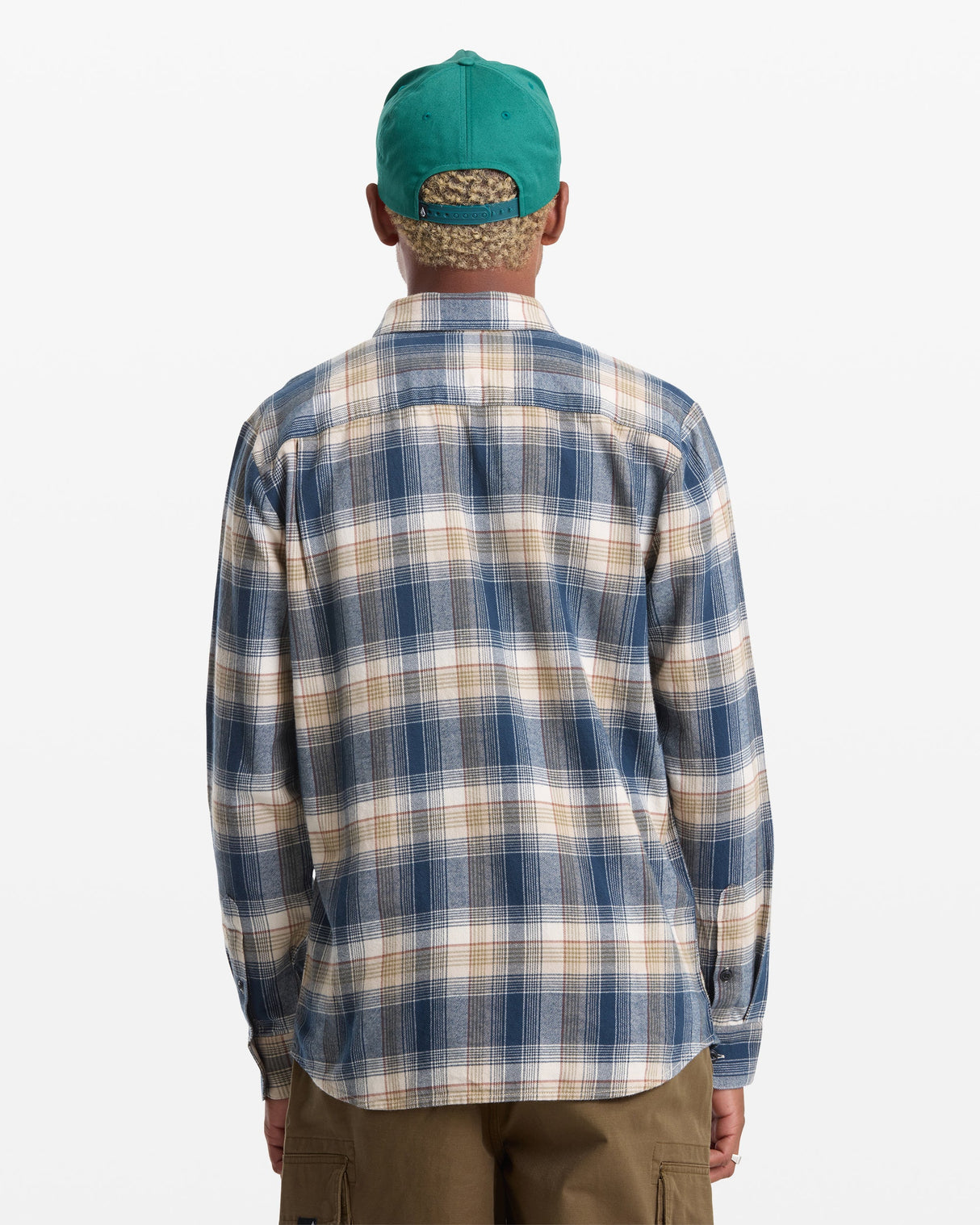 Volcom Caden Plaid Dirty White L/s Button Up Shirt