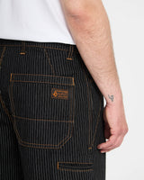Volcom Dialed Work Pant Black Stripe Pants