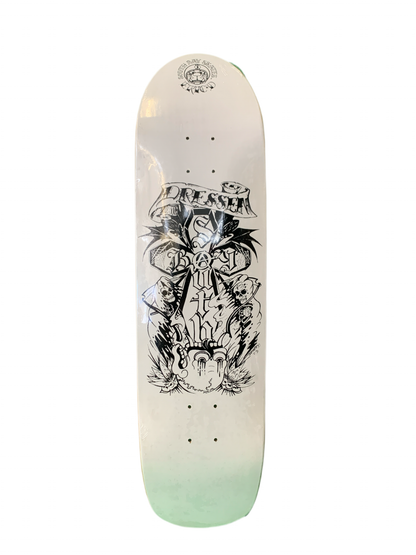 South Bay Skates Eric Dressen Cross White 8.75" Classic Skateboard Deck