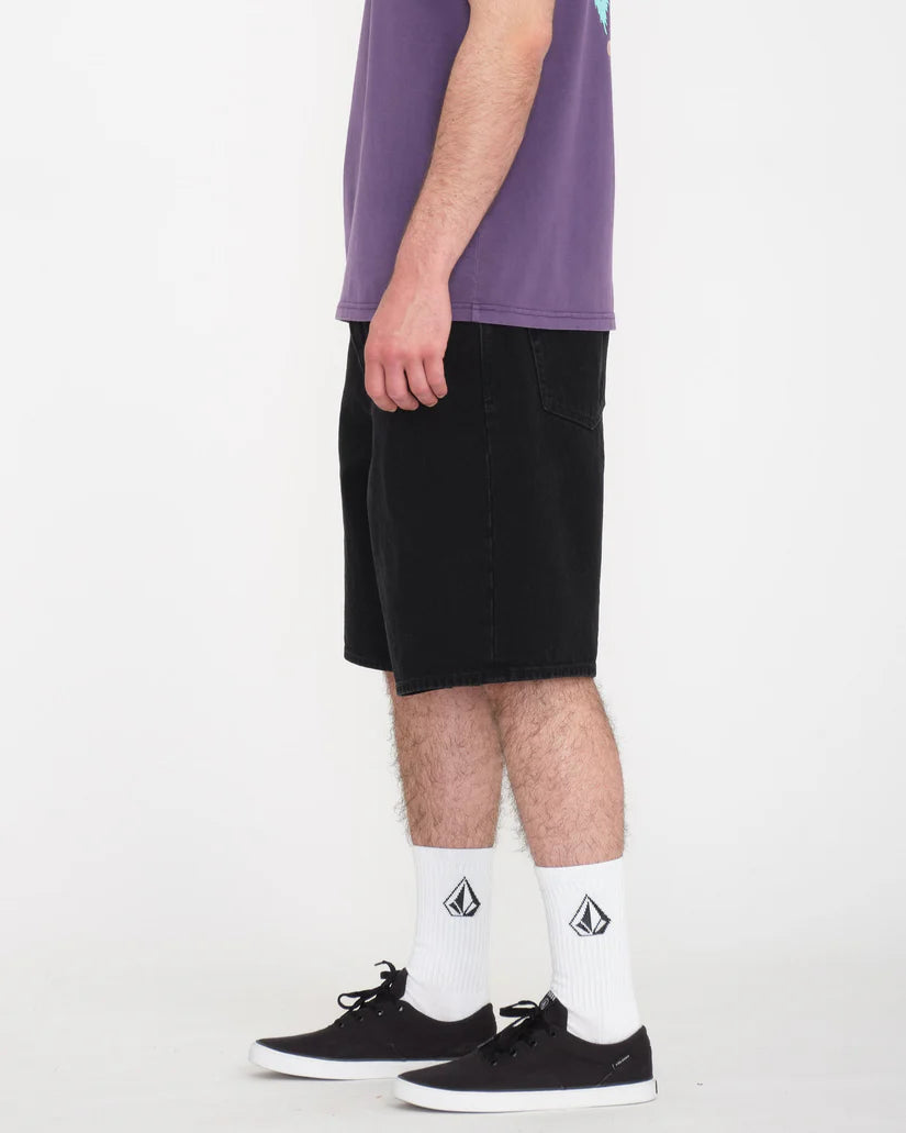Volcom Billow Denim New Black Shorts