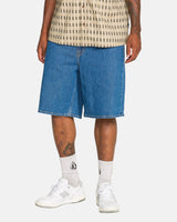 Volcom Billow 22" Bold Blue Denim Shorts