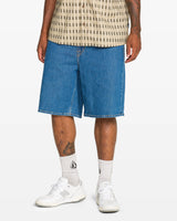 Volcom Billow 22" Bold Blue Denim Shorts