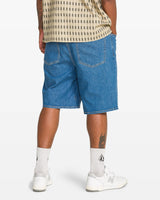 Volcom Billow 22" Bold Blue Denim Shorts