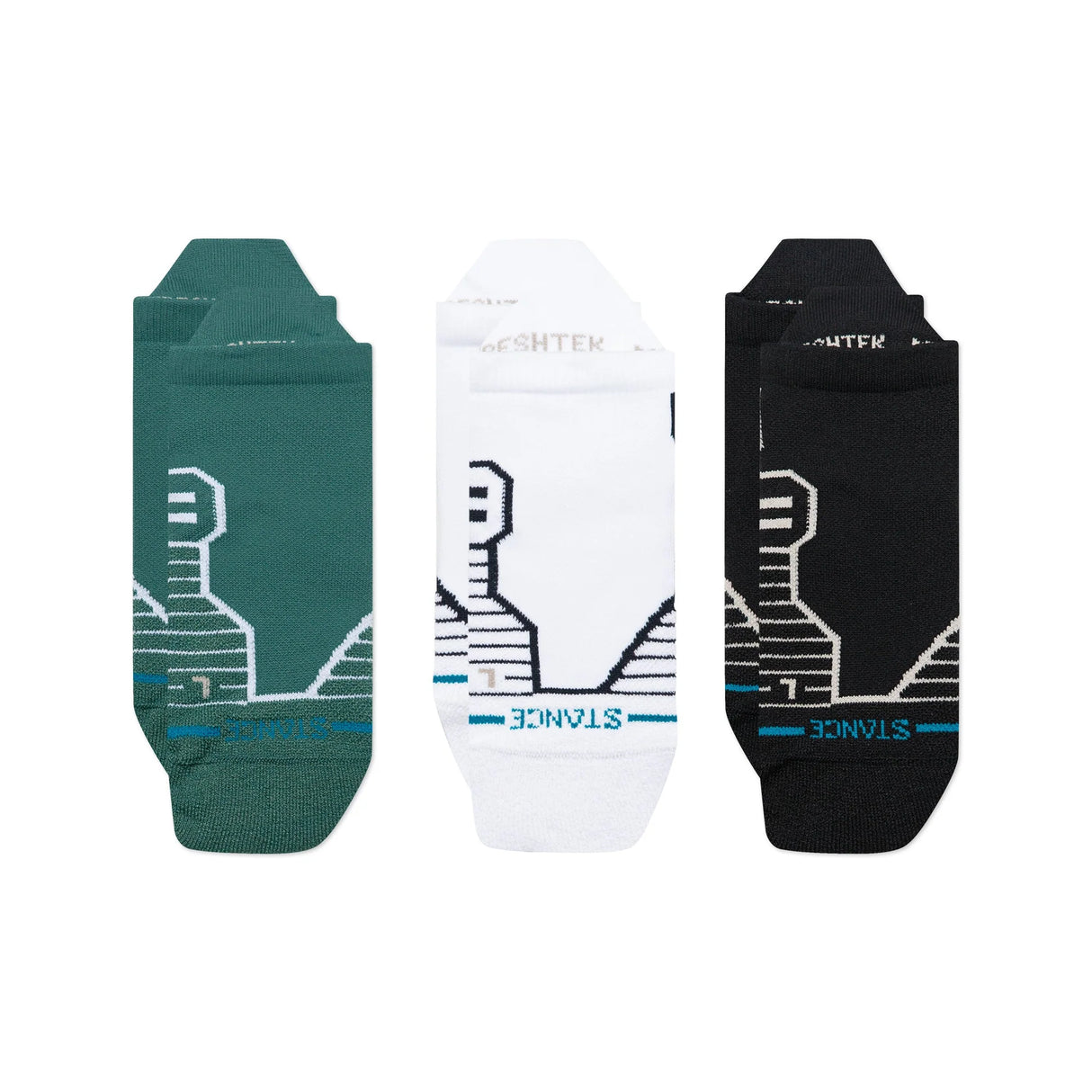 Stance Golf Mid Tab Turquoise Aqua 3 Pack Socks