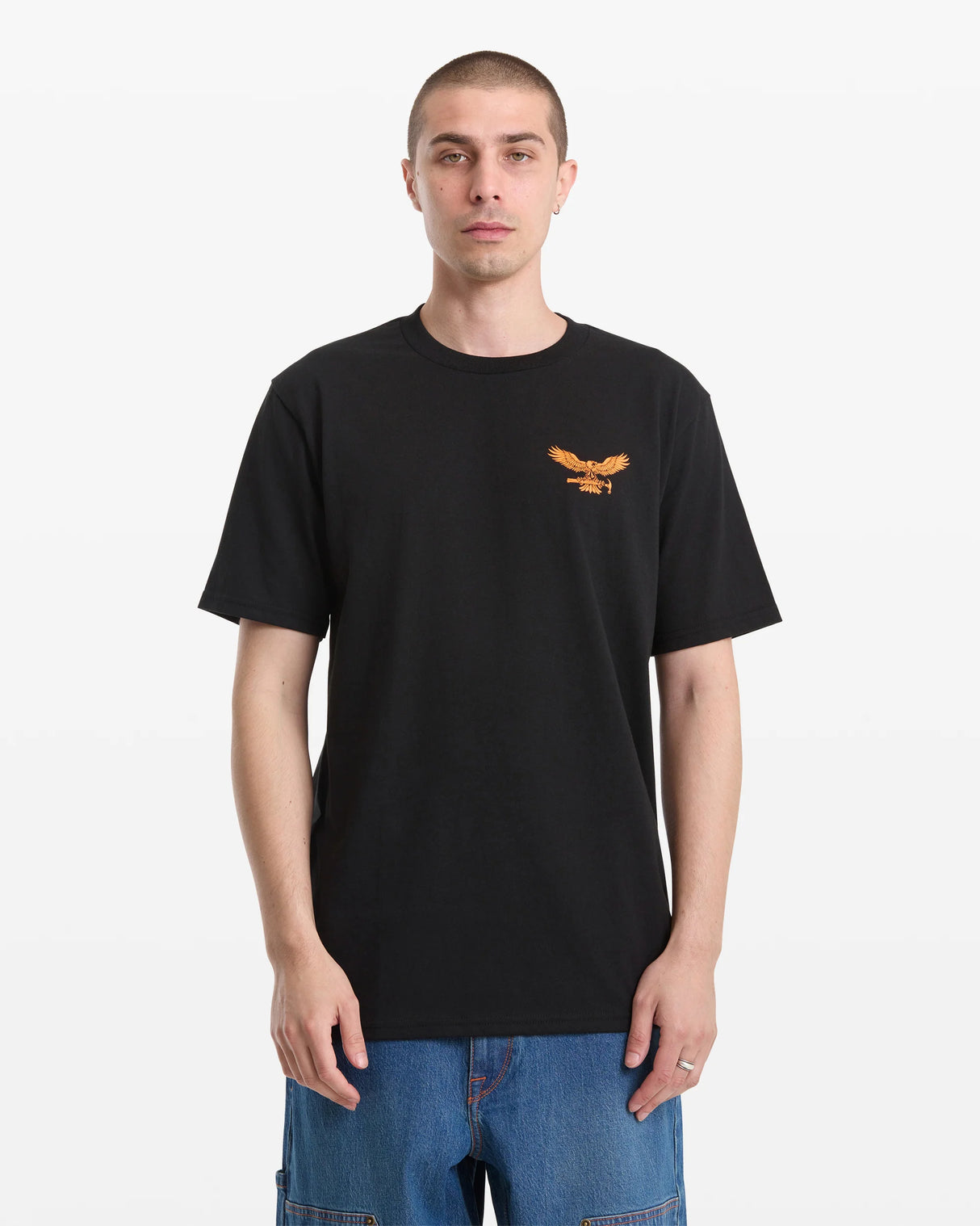 Volcom Hammered Split Black S/s Shirt