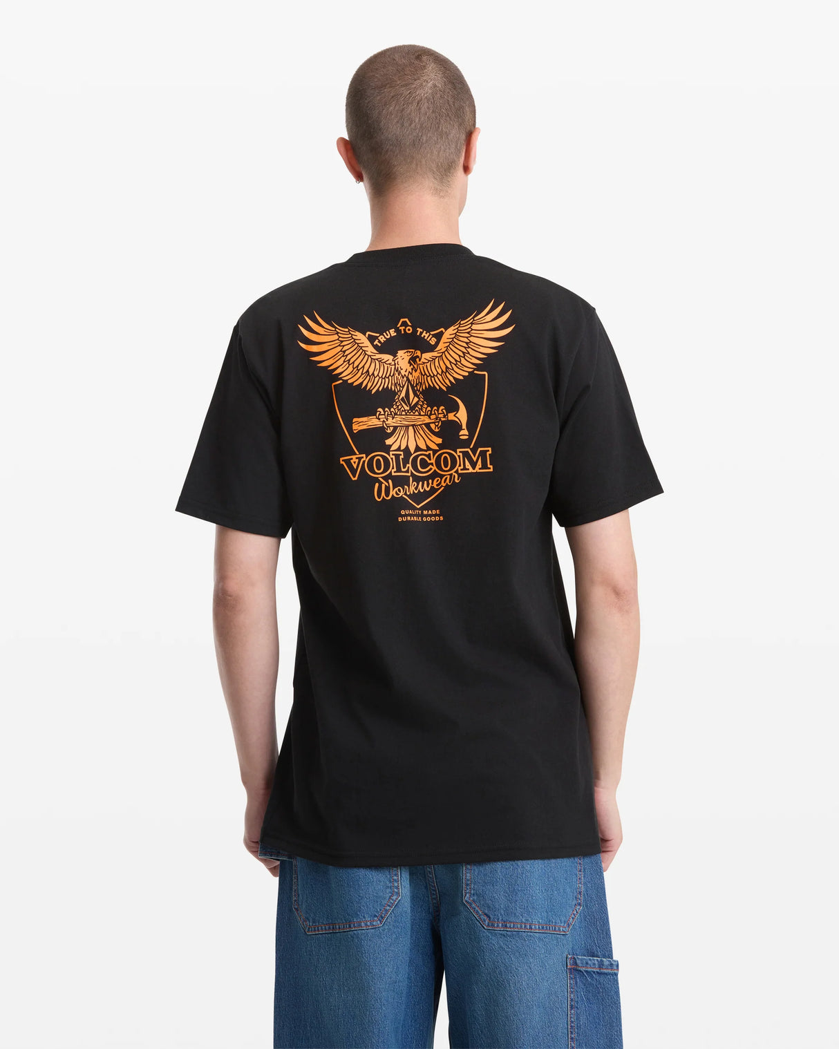 Volcom Hammered Split Black S/s Shirt