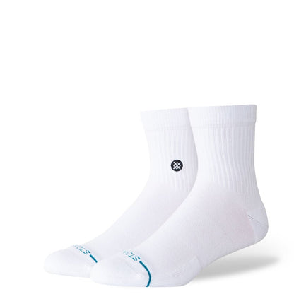 Stance Icon Quarter White Large Socks