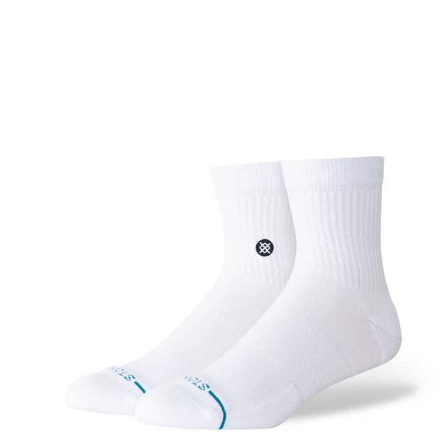 Stance Icon Quarter 3 Pack White Socks