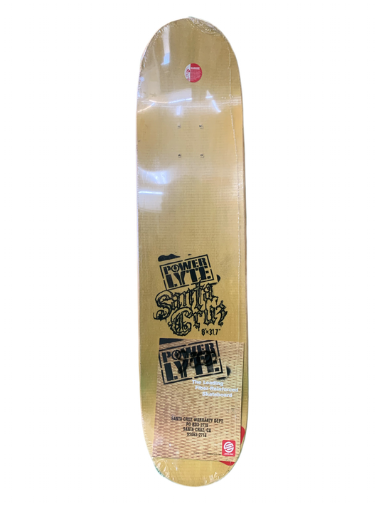 Santa Cruz Guillotine 8" Powerply Classic Skateboard Deck