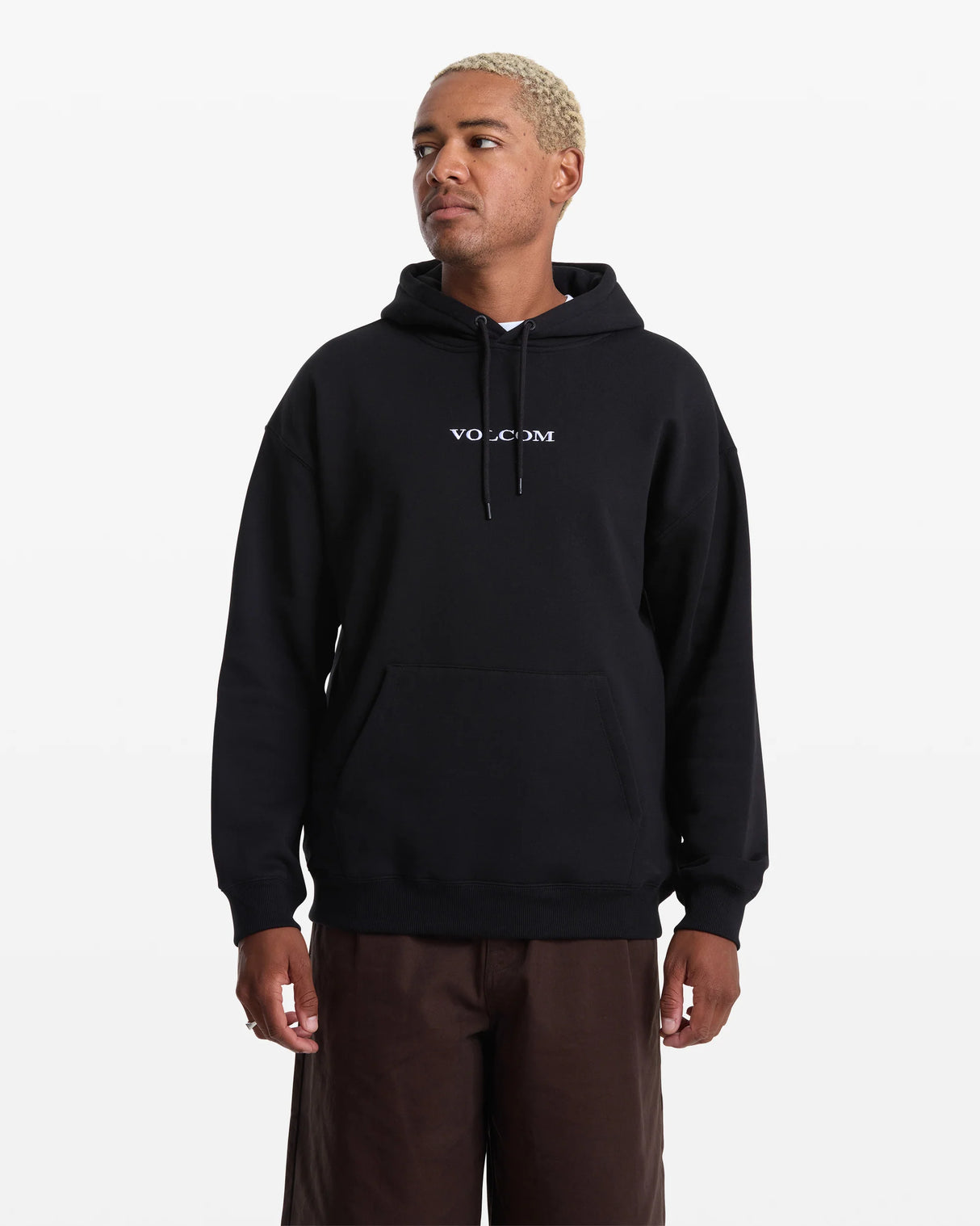 Volcom Stone Black Pullover Hooded Sweatshirt