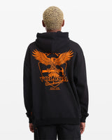 Volcom Hammered Black Pullover Hooded Sweatshirt