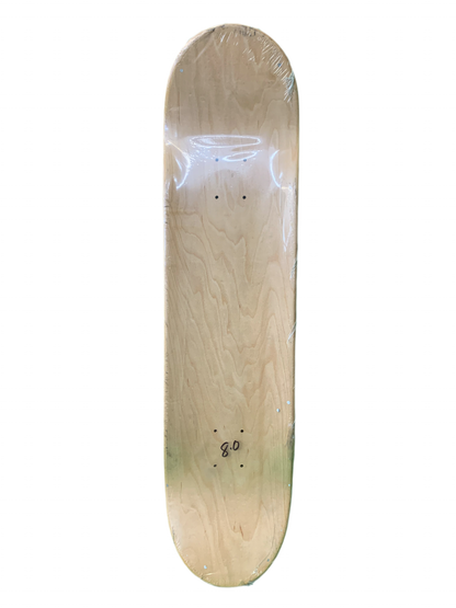 World Industries Trademark Pitchfork Grey 8" Classic Skateboard Deck