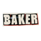 Baker Brand Logo Assorted Sticker 5.5" x 2"