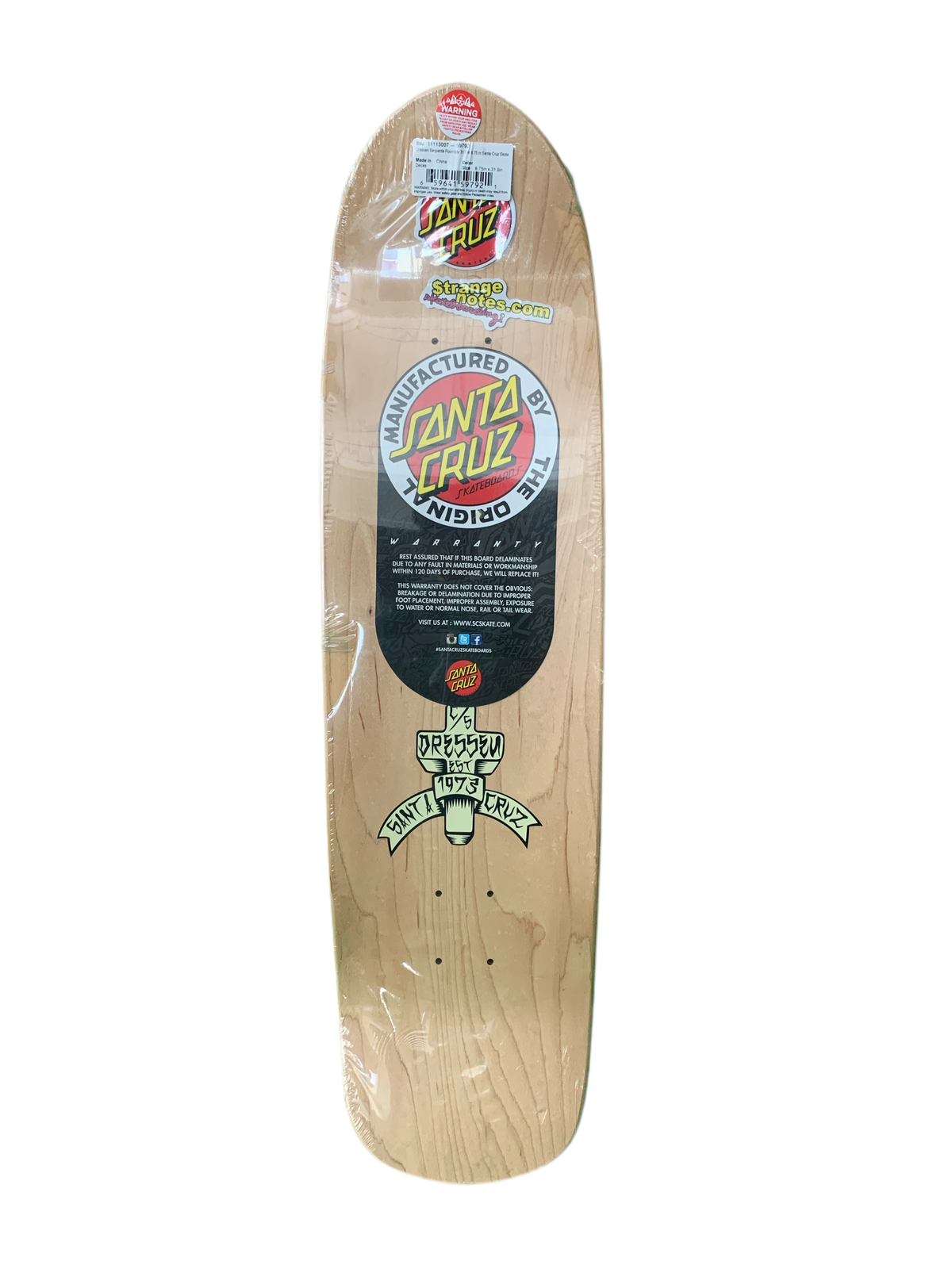 Santa Cruz Eric Dressen Serpiente Powerply 8.75 Santa Cruz Eric Dressen Serpiente Powerply 8.75