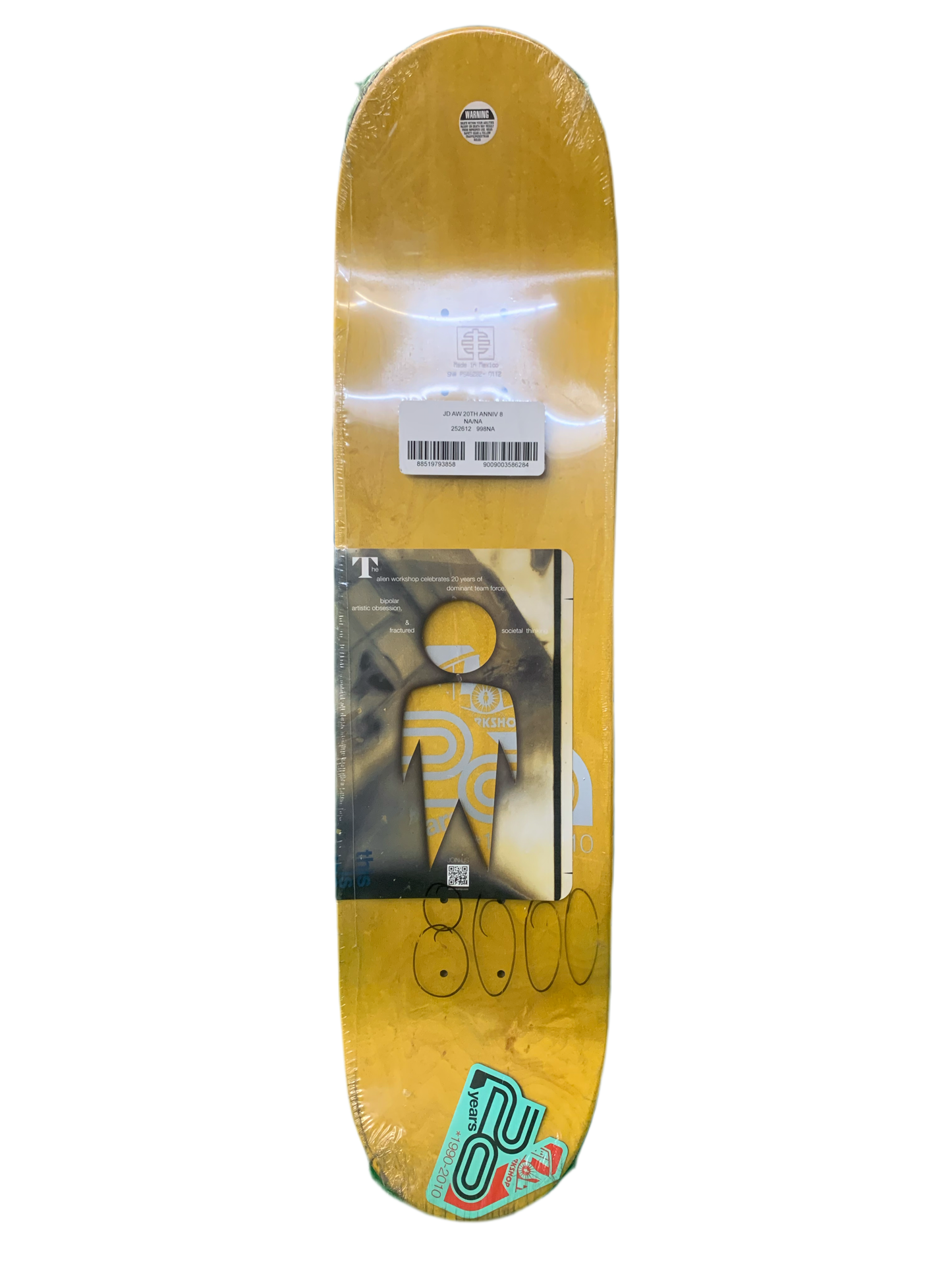 Alien Workshop Jason Dill Sheep 20th Anniversary 8" Classic Skateboard Deck