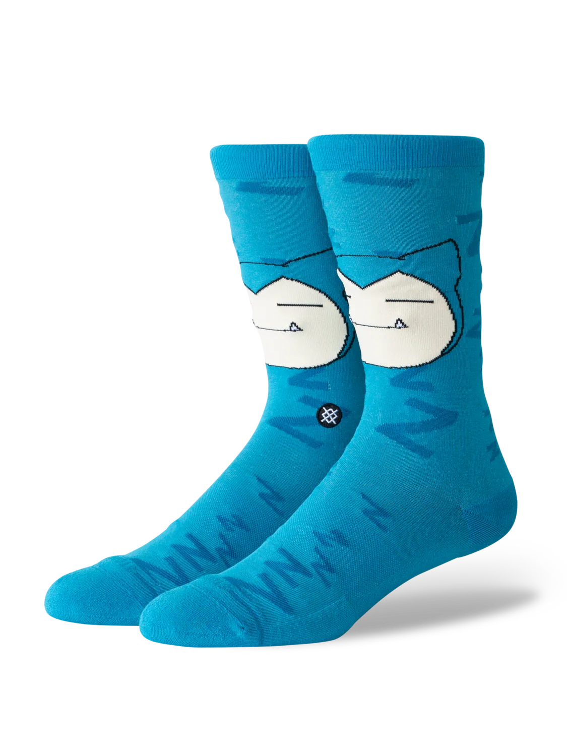 Stance Snorlax Sleepy Crew Teal Socks