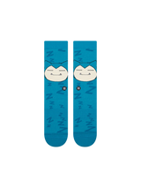 Stance Snorlax Sleepy Crew Teal Socks