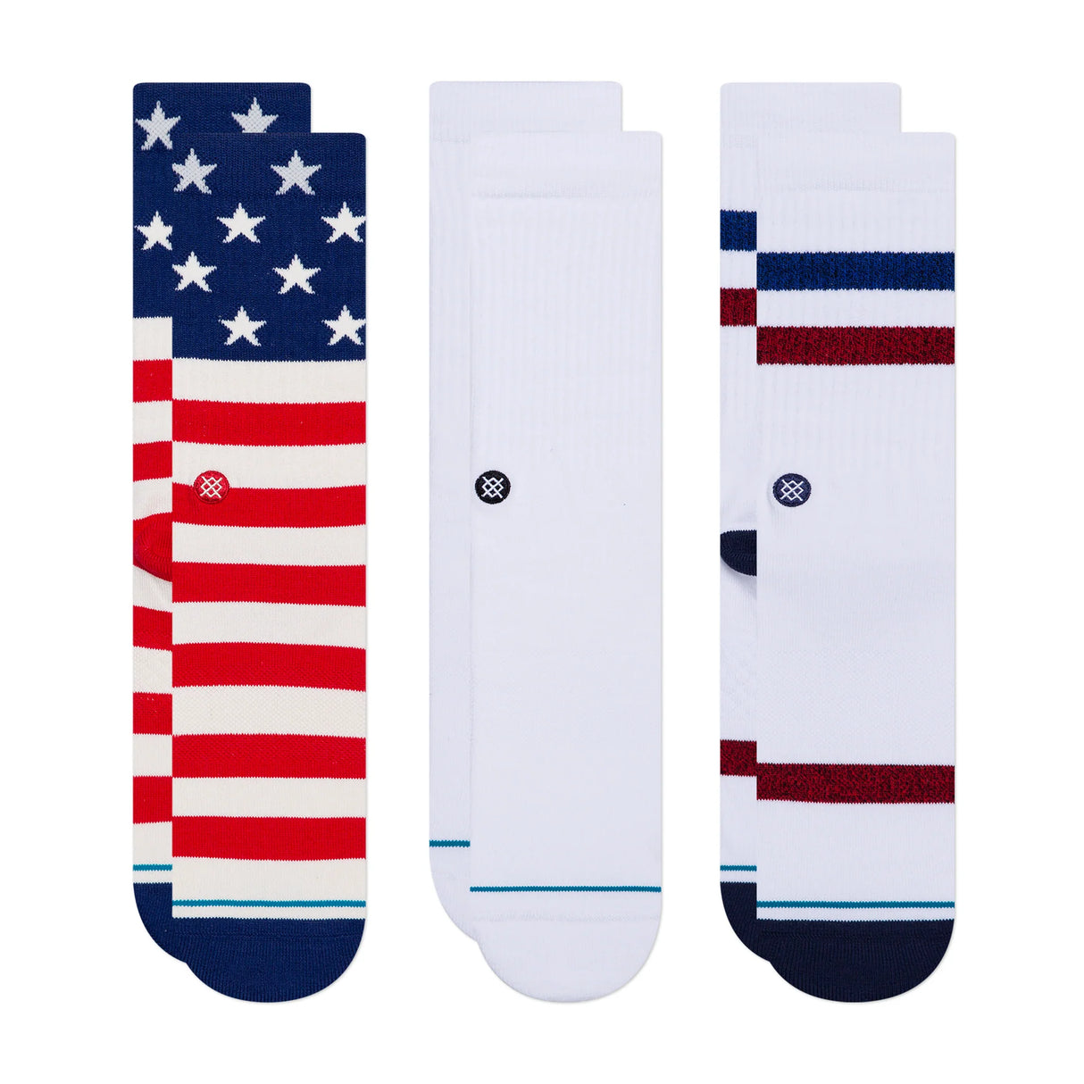 Stance Americana 3 Pack Crew Socks