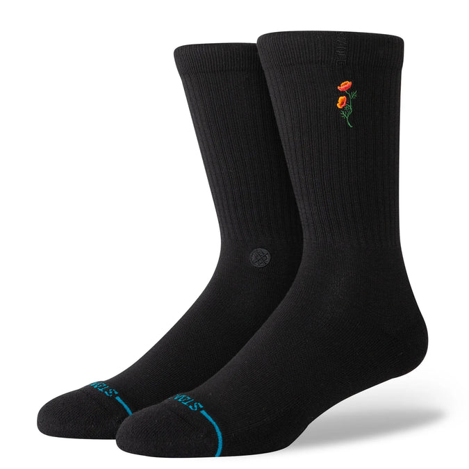 Stance Twiggy Black Crew Socks