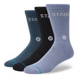 Stance Origin Crew 3 Pack Indigo Socks