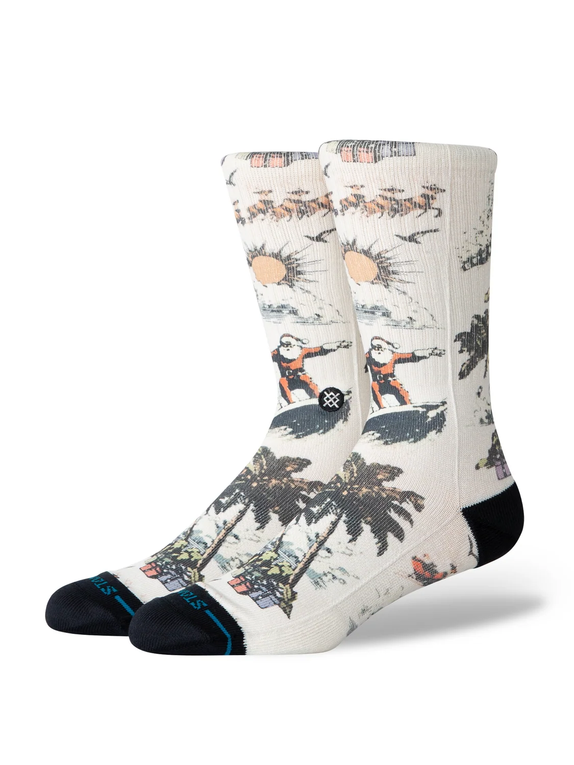 Stance San O Claus Cream Socks