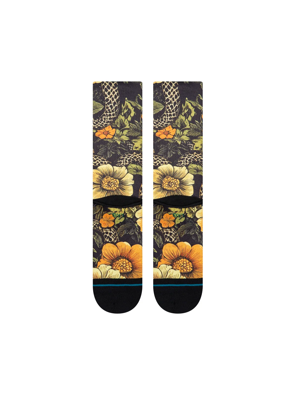 Stance Slither Crew Yellow Socks