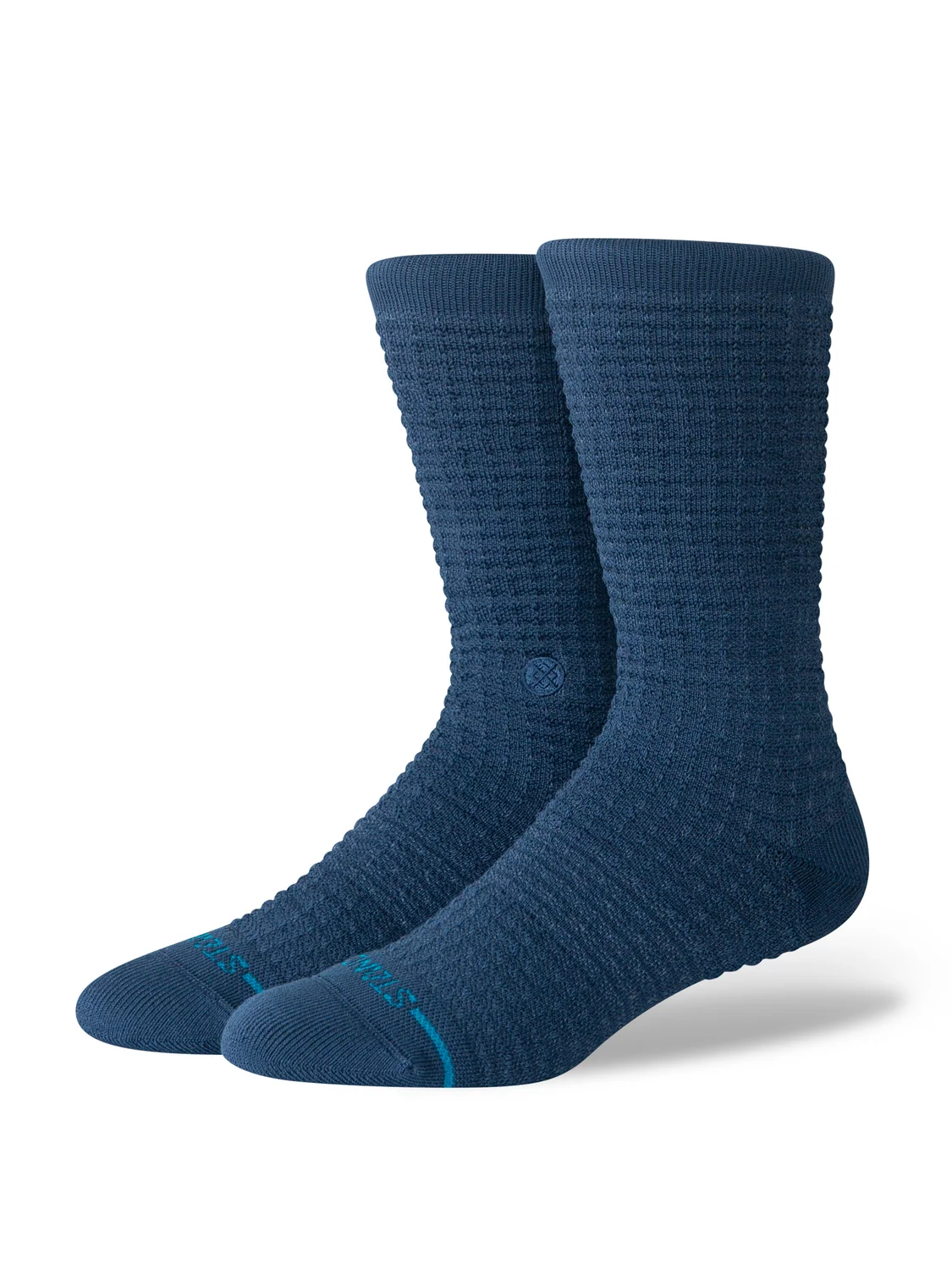 Stance Navy Waffle Crew Navy Socks