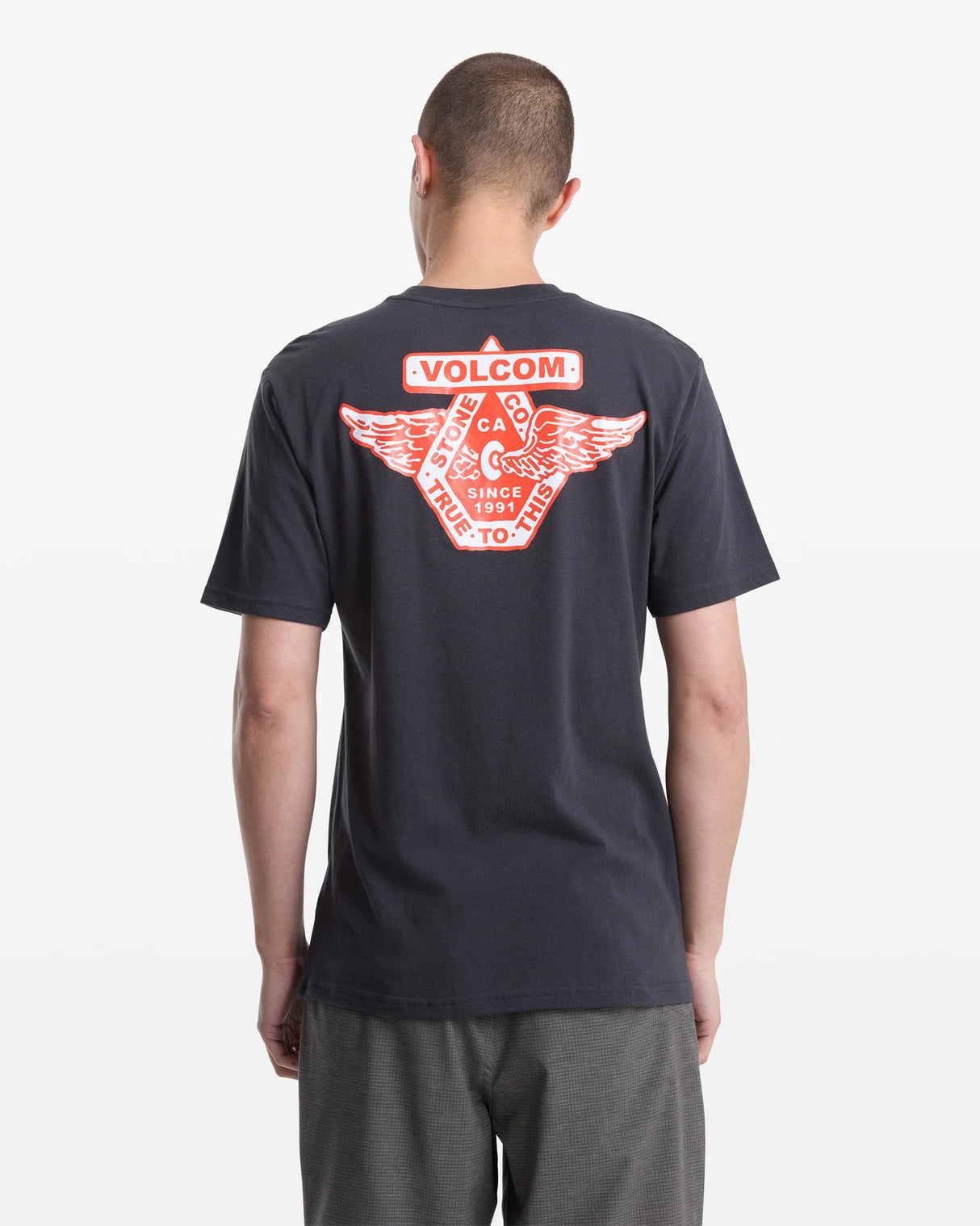 Volcom Free Wheel Washed Black S/s Shirt