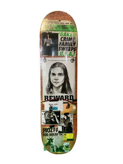 Baker Kevin Spanky Long Crime Family 8" Classic Skateboard Deck