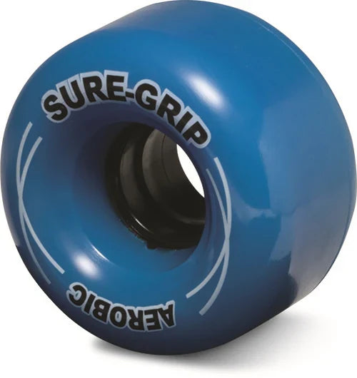 Sure-Grip Aerobic Outdoor 85a 62mm (Set of 8) Blue Roller Skate Wheels