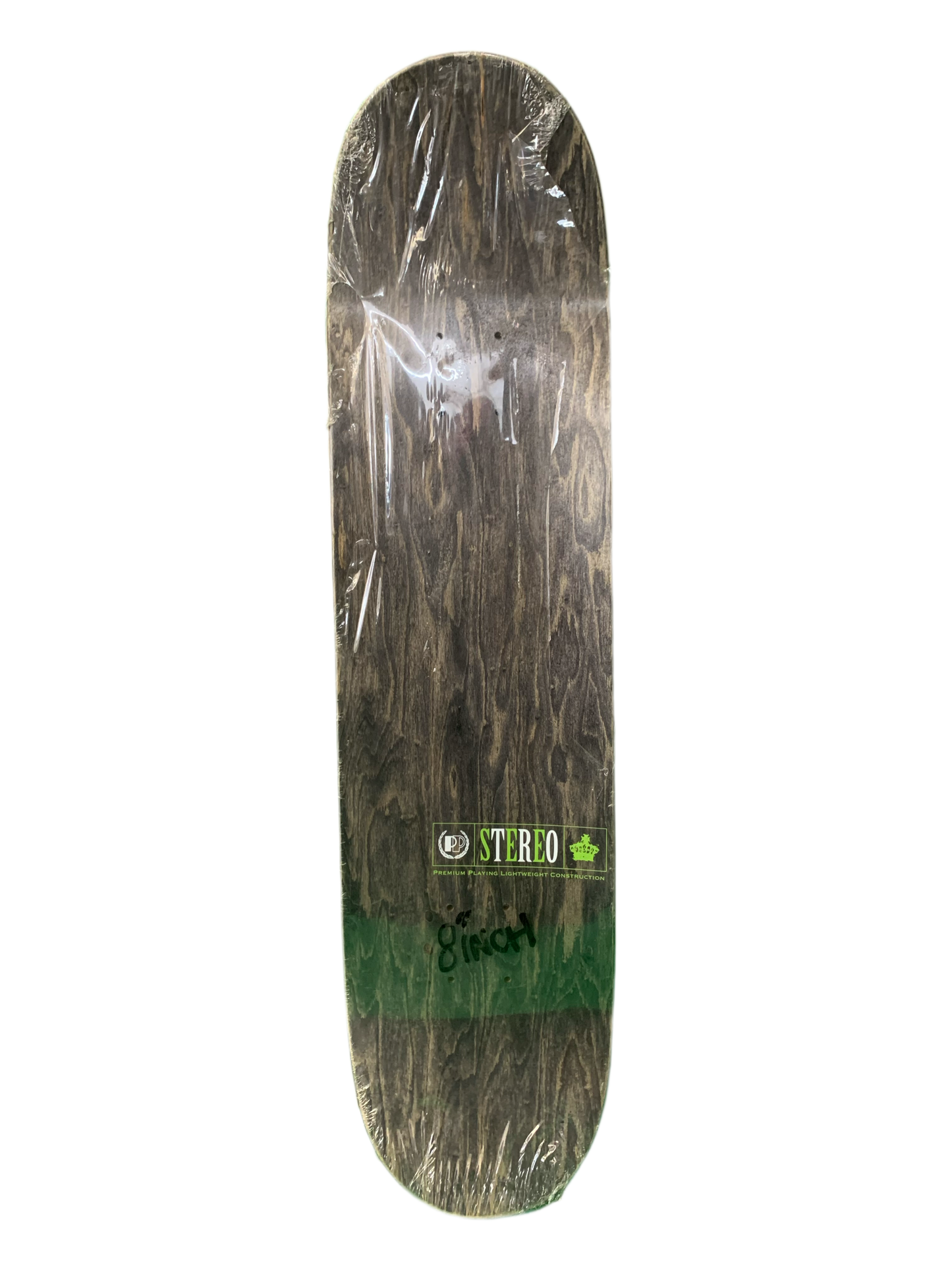 Stereo Clint Peterson Green Stripes 8" Classic Skateboard Deck