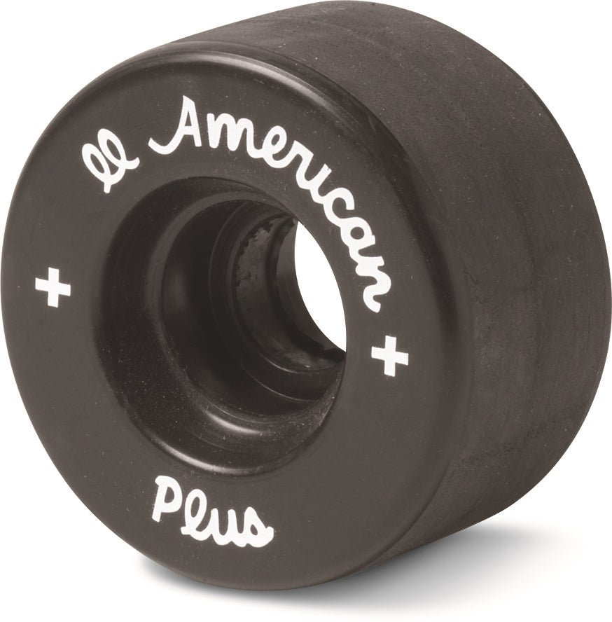 Sure-Grip All American Plus 57mm (Set of 8) Black Roller Skate Wheels