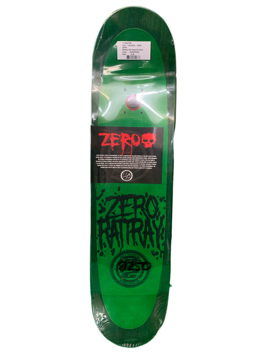 Zero 2011 Rattray Rat Head P2 8.25" Classic Skateboard Deck