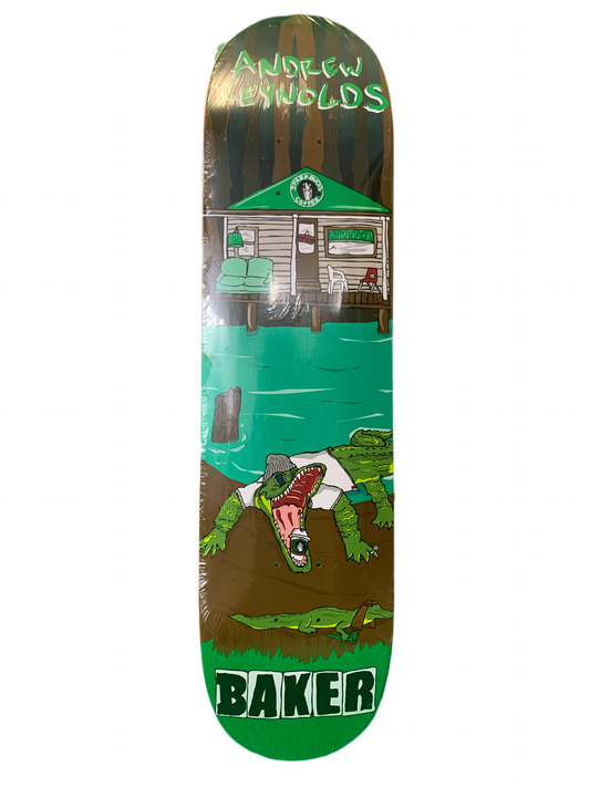 Baker Andrew Reynolds Gator Swamp 7.8" Classic Skateboard Deck