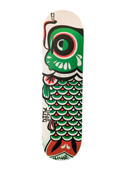 Cliche Lucas Puig Signed Koi Fish 8.125" Classic Skateboard Deck