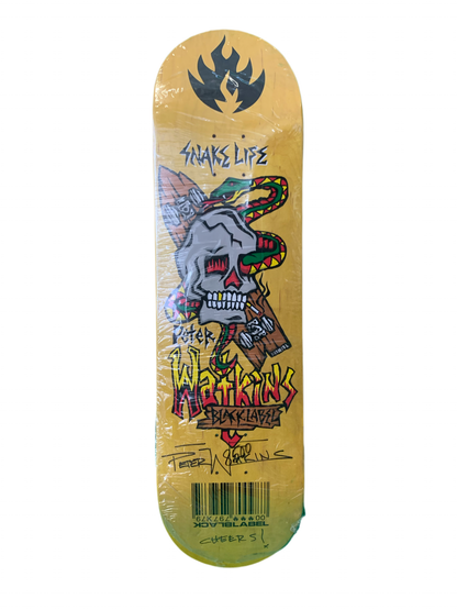 Black Label Peter Watkins Signed 8.5" Classic Skateboard Deck