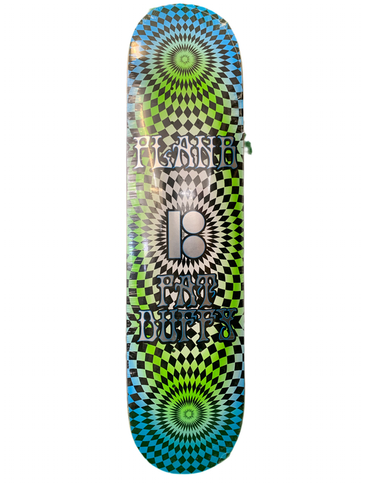 Plan B Pat Duffy Acid Trip Green/Blue 7.5" Classic Skateboard Deck