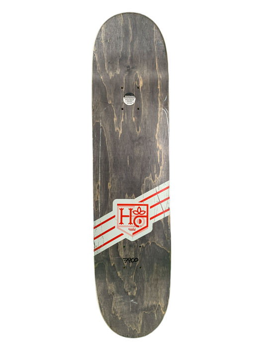 Habitat Silas Baxter-Neal Bear Crest Blue/Red 7.9" Classic Skateboard Deck