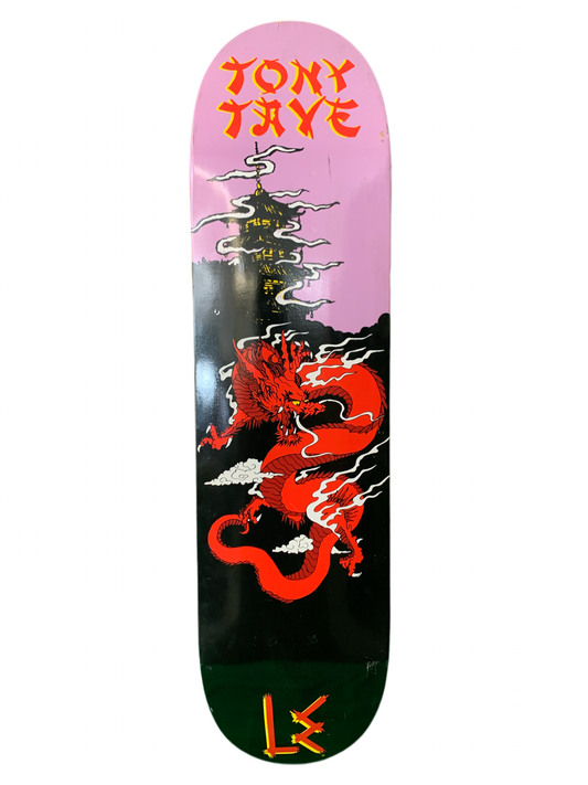Life Extension Tony Tave Dragon Pink/Black 7.8" Classic Skateboard Deck