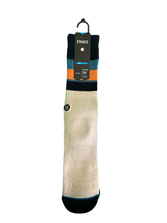 Stance Llama Navy Crew Socks L