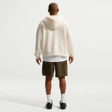 Nike SB Embroidered Essential Coconut Milk / Black Zip Up Hooded Sweatshirt