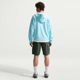 Nike SB Embroidered Essential Glaciar Blue/White Zip Up Hooded Sweatshirt