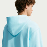 Nike SB Embroidered Essential Glaciar Blue/White Zip Up Hooded Sweatshirt